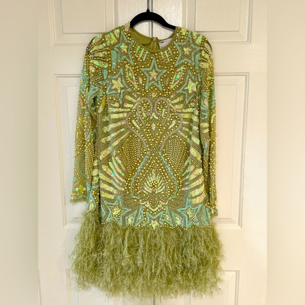 Beautiful ASOS beaded cocktail dress.
